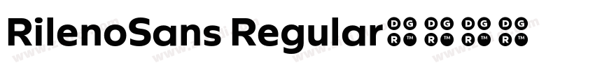 RilenoSans Regular字体转换